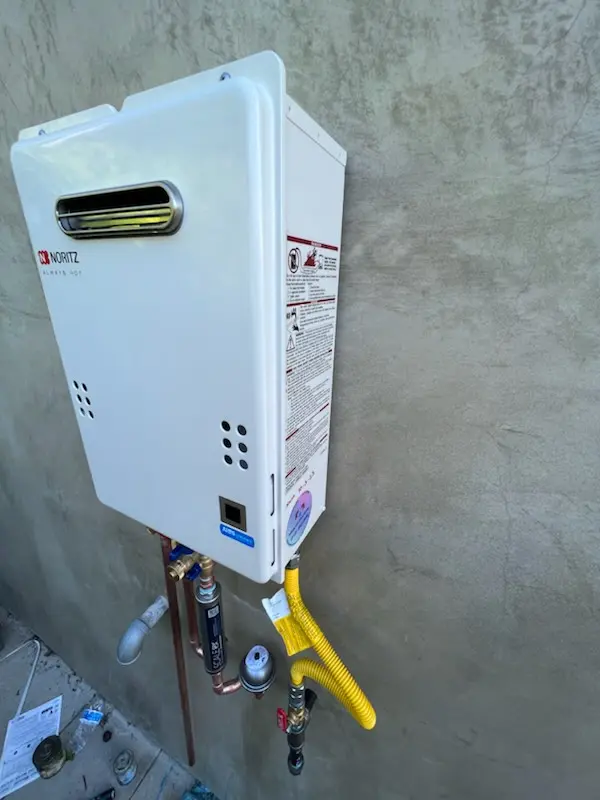 Tankless water heater installation for Sands Oasis homes